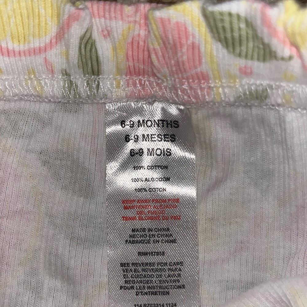 NWOT Rachel and Zoe baby girls size 6/9M summer lemon patterned set - Picture 4 of 7